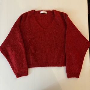 Red mango sweater.